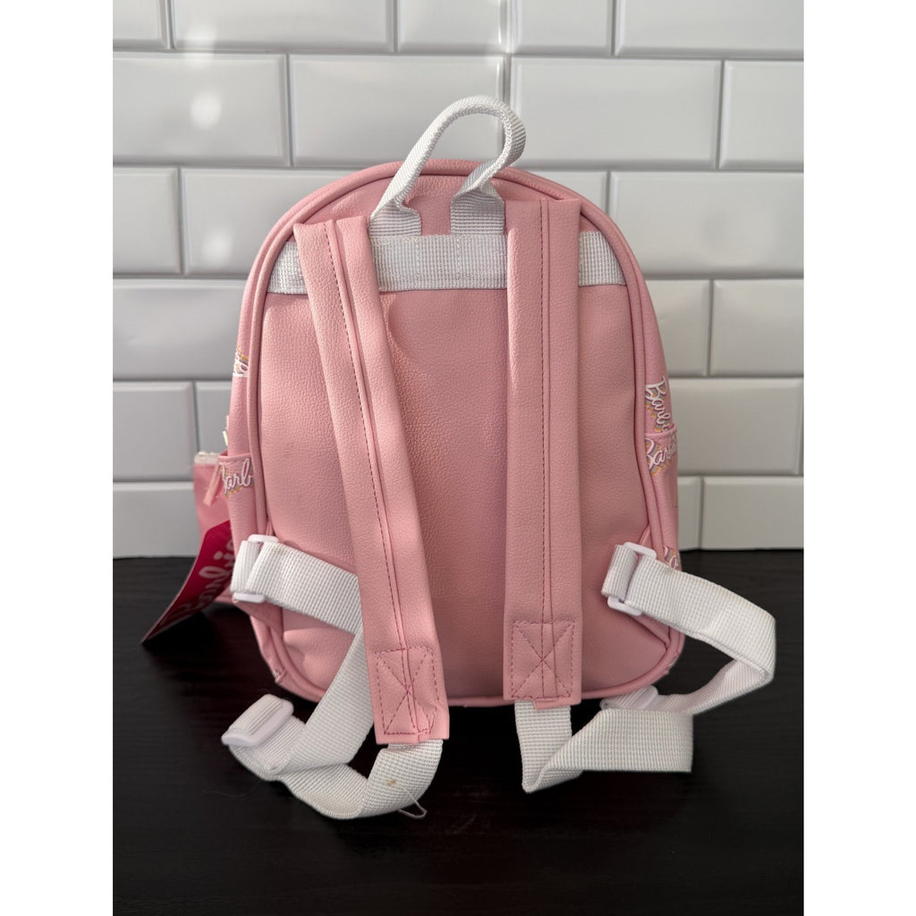 NEW Barbie Pink Logo Mini Backpack and Coin Purse Set