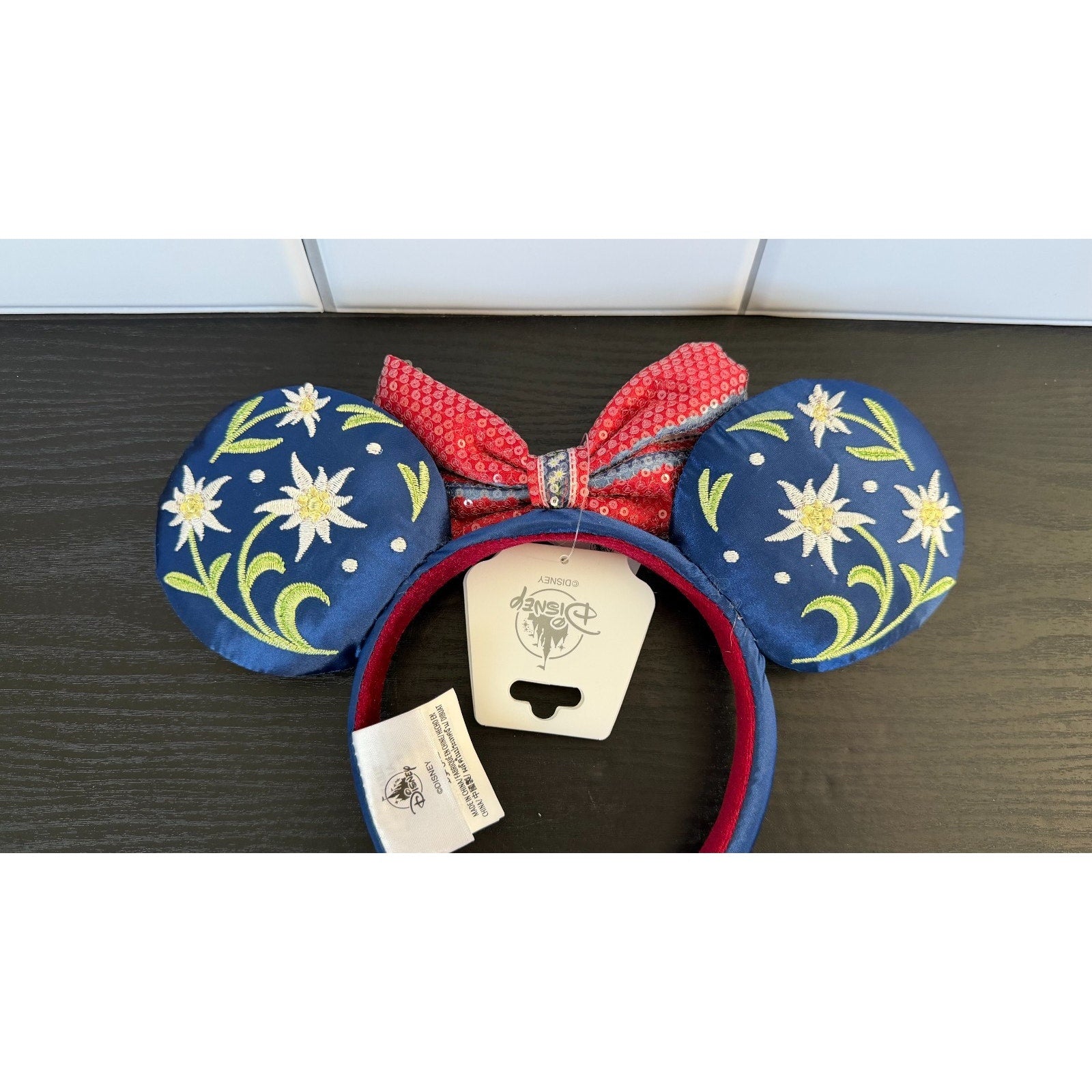 NEW Disney Epcot World Showcase Germany Pavilion Floral Minnie Ears Headband