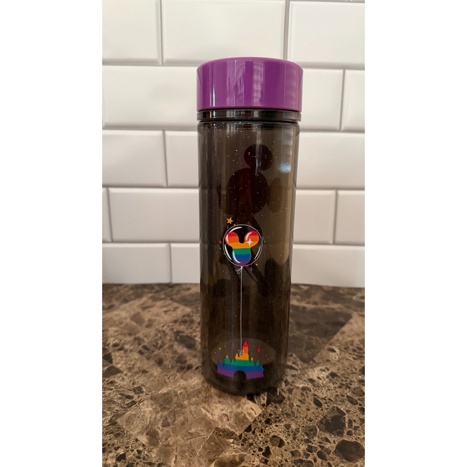 Disney Parks Mickey Mouse Pride Collection Water Bottle - NEW
