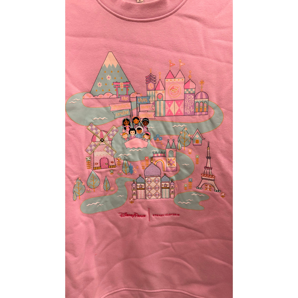 Disney Parks x Stoney Clover Lane "It’s A Small World" Sweatshirt Large NWT