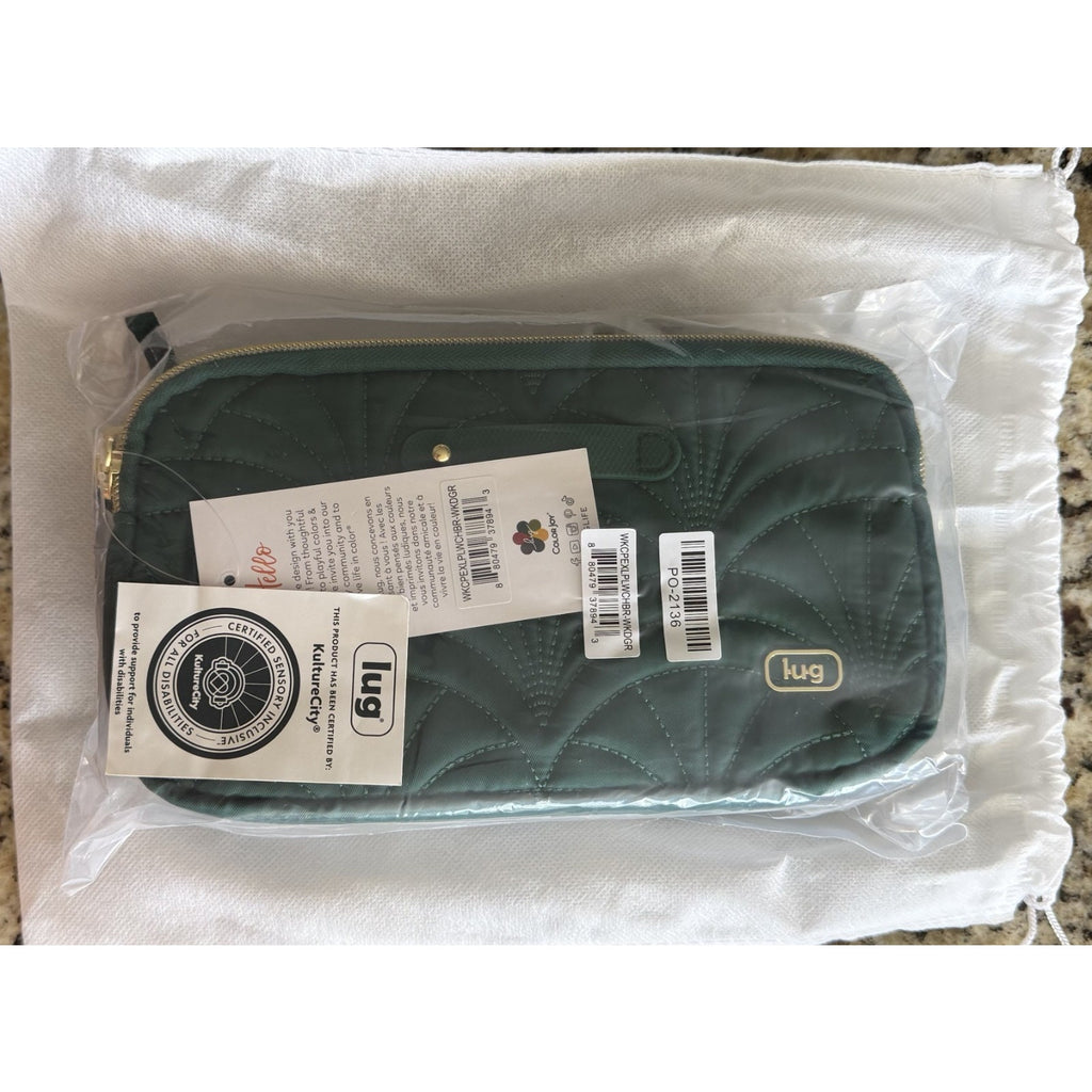 NEW! Wicked x Lug Coupe XL Plus Convertible Crossbody RFID Belt Bag Green