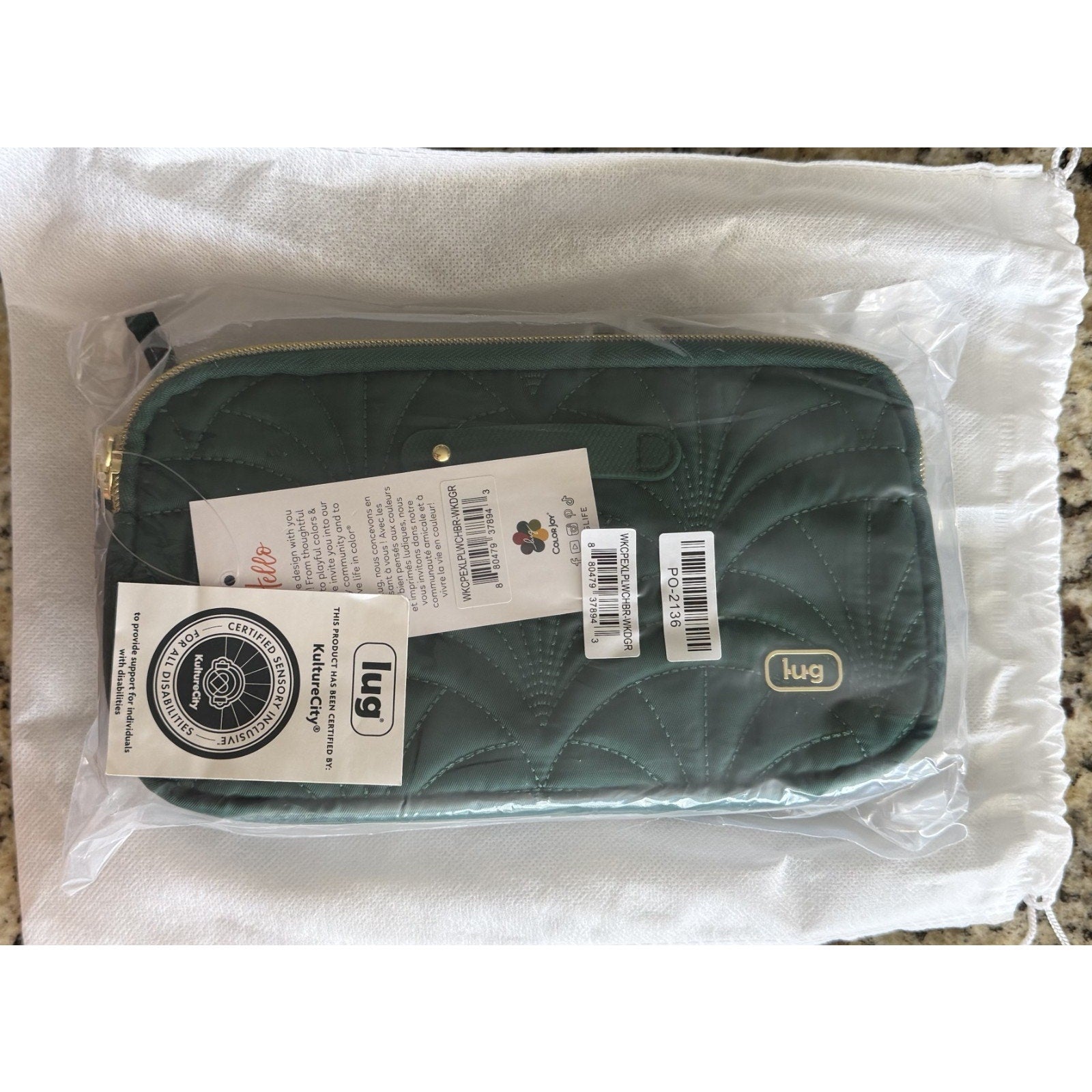 NEW! Wicked x Lug Coupe XL Plus Convertible Crossbody RFID Belt Bag Green