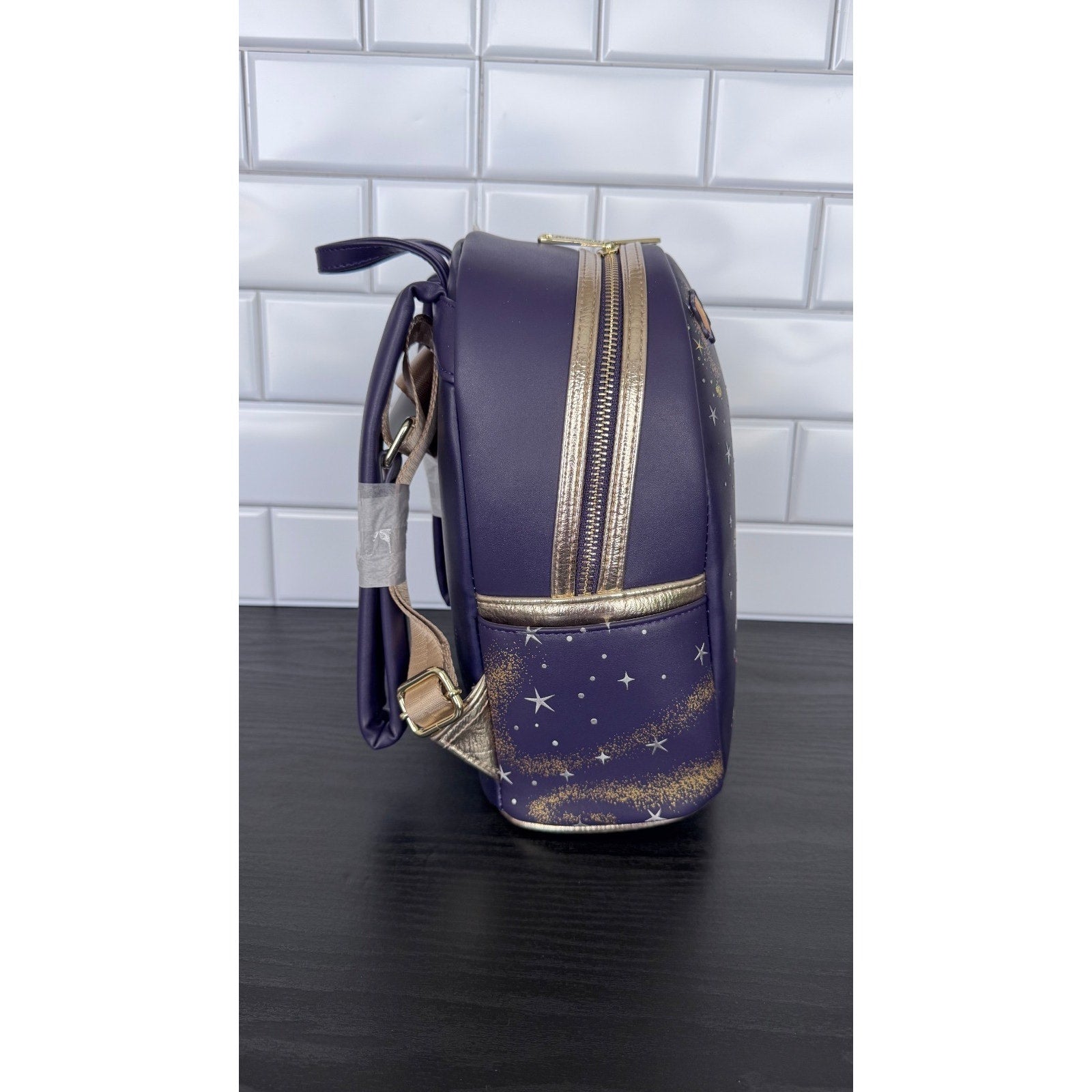 Disney Wish Loungefly Mini Backpack Wallet & Sequin Ears NWT Glow Star Asha