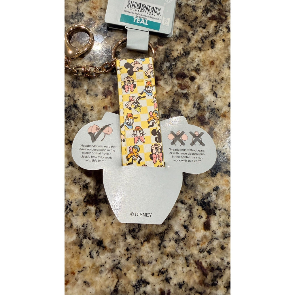 NEW Disney Parks "Mickey and Friends" Ears/Headband Holder Keychain