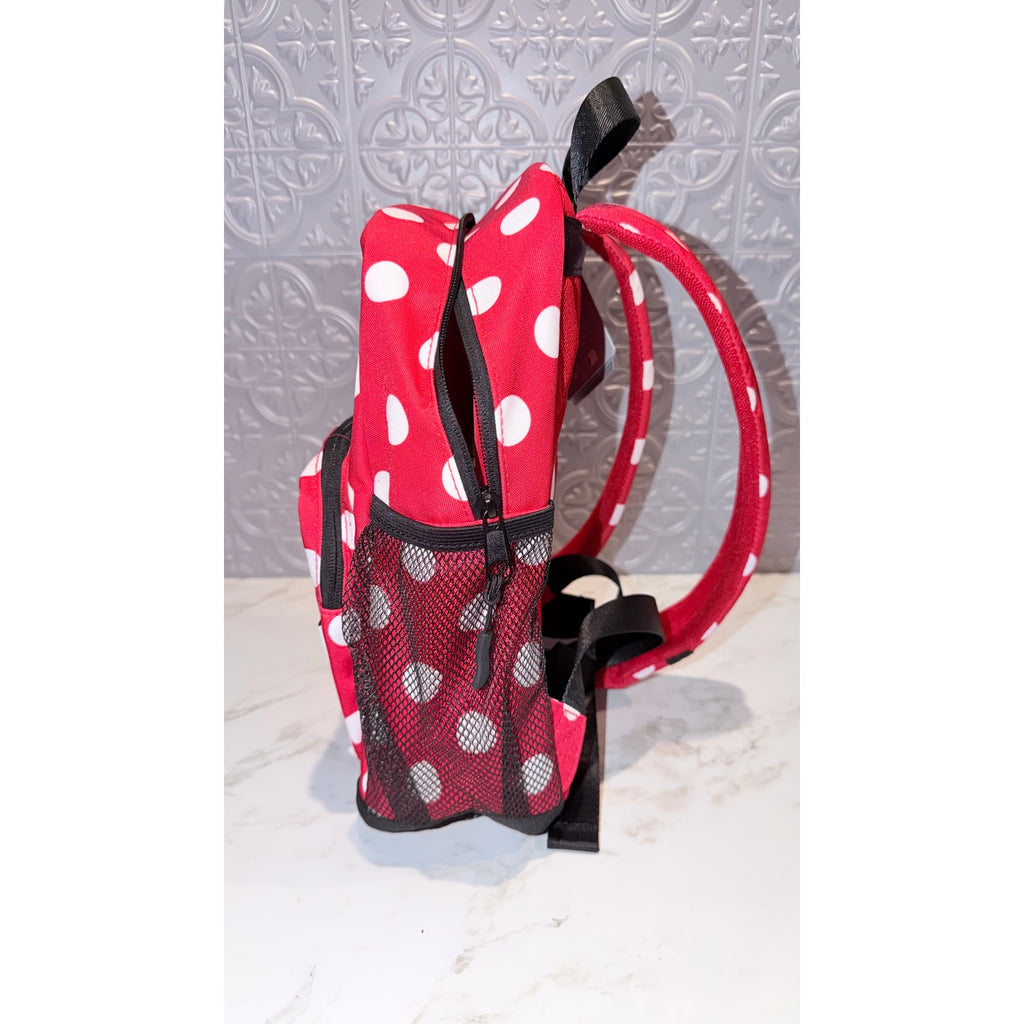 Disney Parks Walt Disney World Minnie Mouse XOXO Polka Dots Backpack NEW
