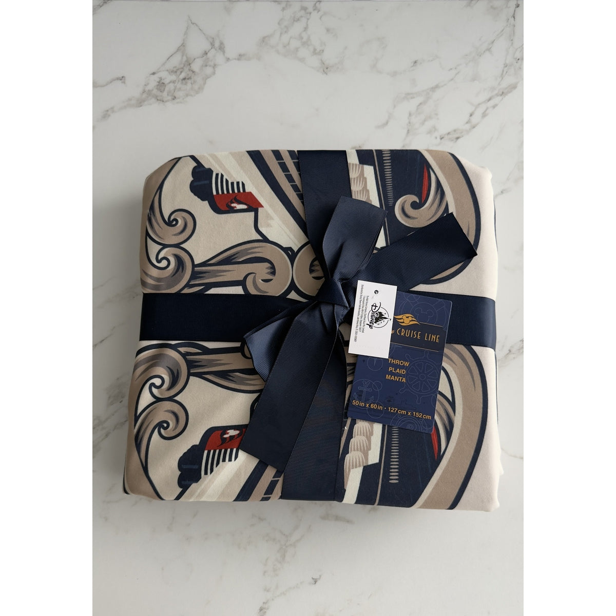Disney Cruise Line Ships Throw Blanket Where Magic Meets The Sea 50x60 NWT