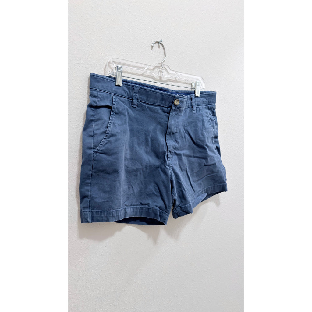 Crown & Ivy Men's Motion Flex Chino Shorts - Navy, Size 36 (Preowned)