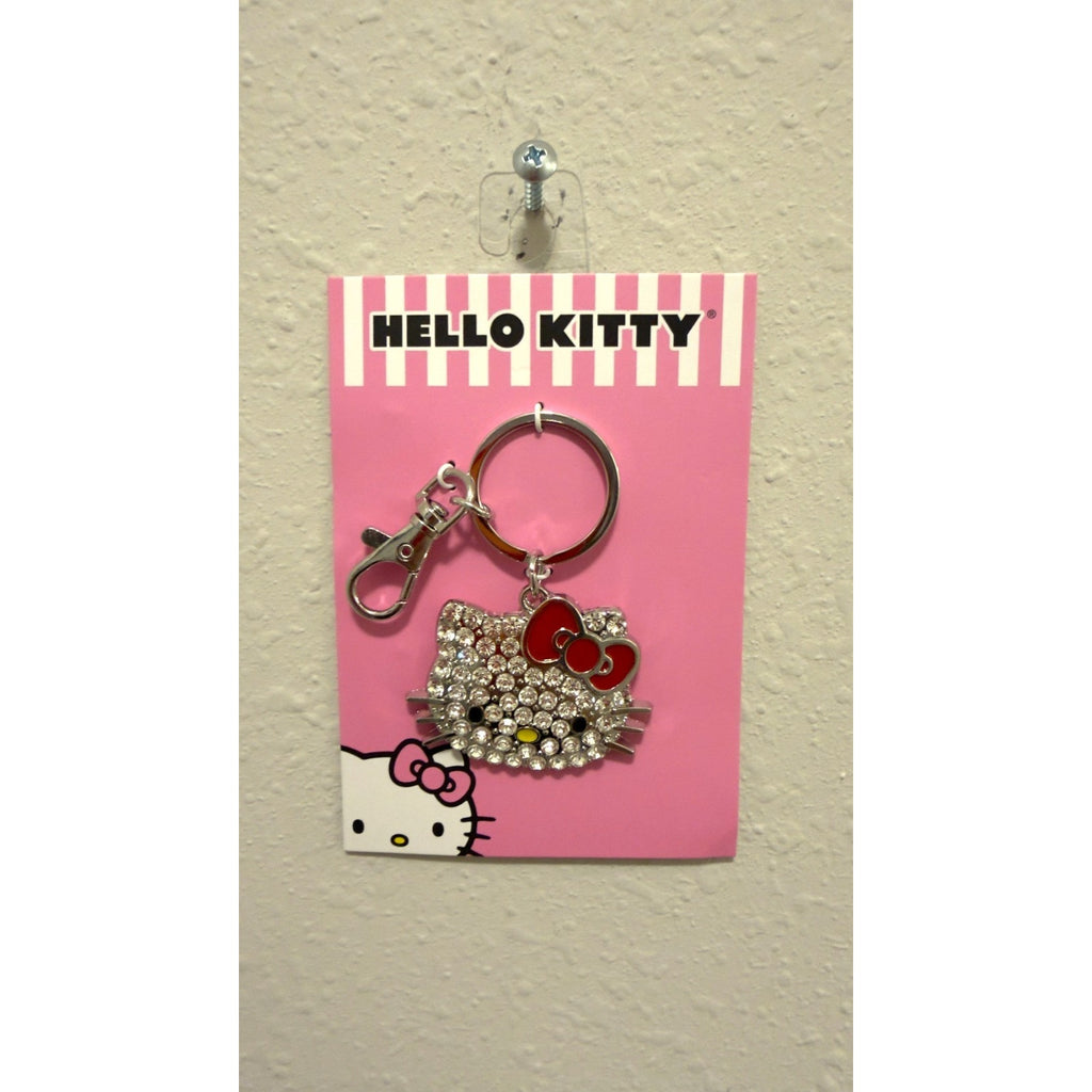 NWT Sanrio Hello Kitty 3D Pave Crystal Bling Keychain - Bag Charm