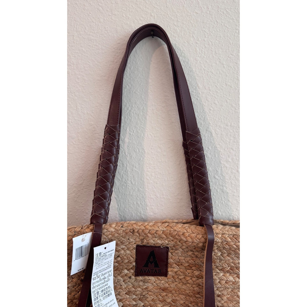 Disney Avatar: The Way of Water Beach Tote Jute Bag Woven Satchel NWT