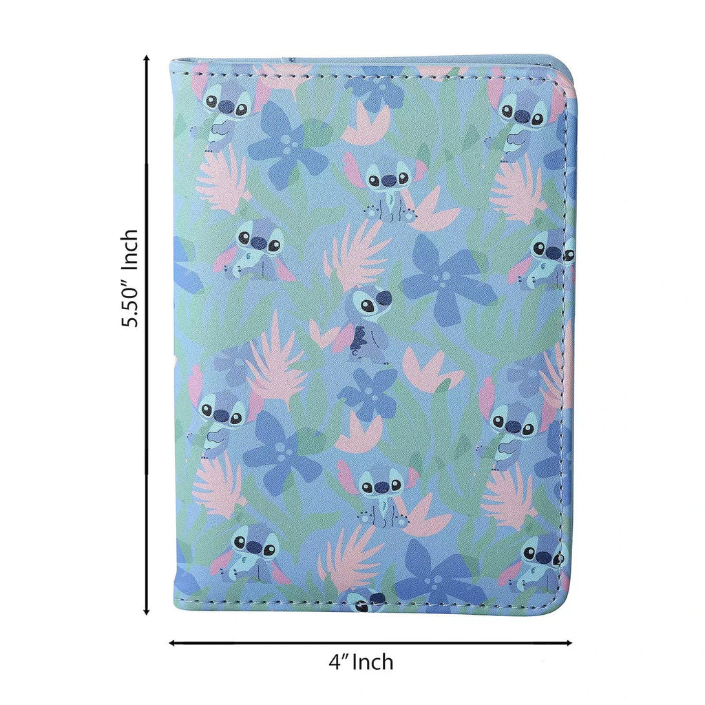 Disney Stitch Tropical Floral Passport Holder Cover Wallet Lilo & Stitch NWT
