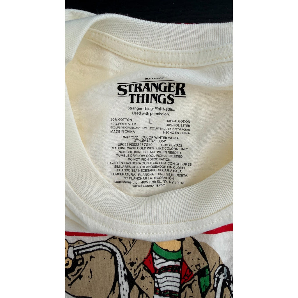 NEW Stranger Things "Hawkins Gang Biking" Graphic T-Shirt (Women's Large)