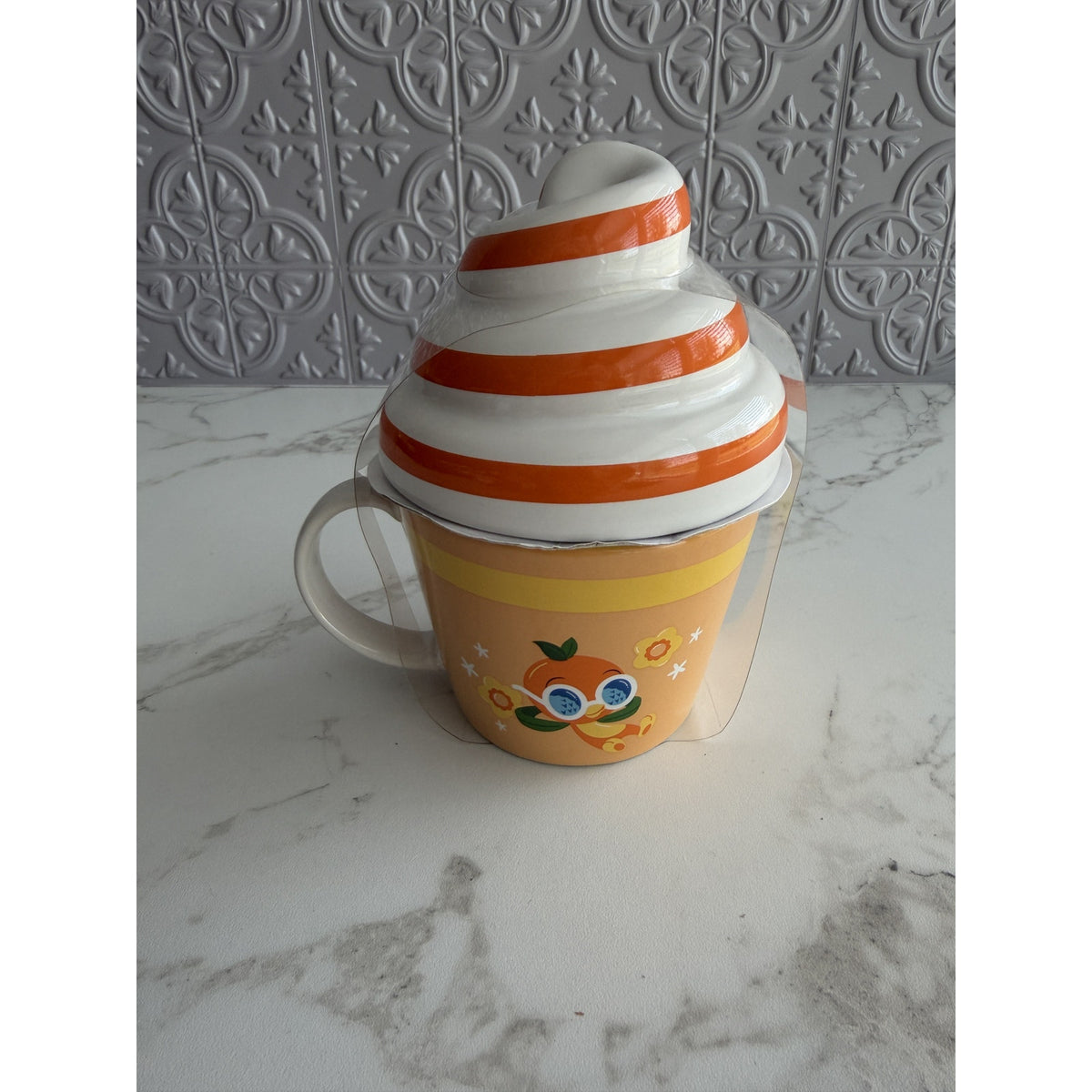 Disney Parks 2026 Flower Garden Festival Orange Bird Citrus Swirl Mug w/Lid NEW