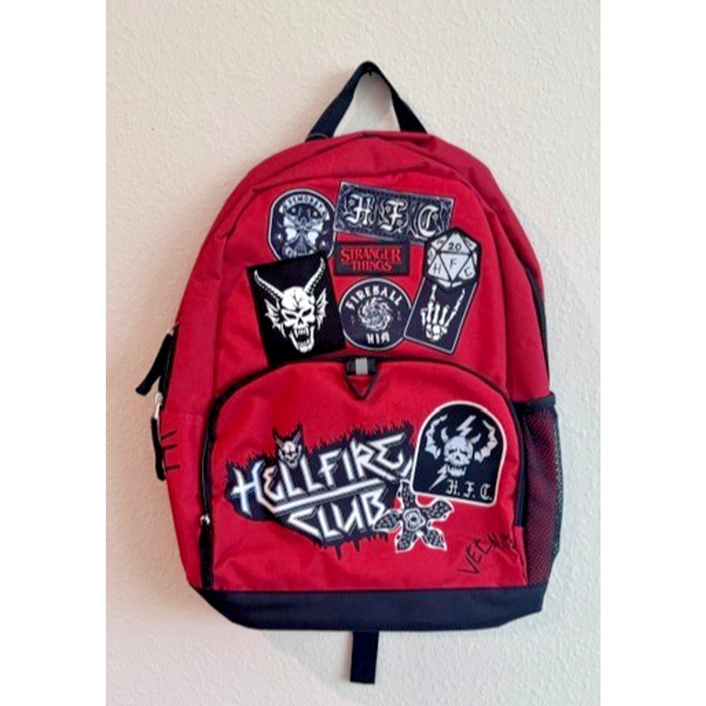 Stranger Things Hellfire Club Backpack Slayers Red School Bag NWT