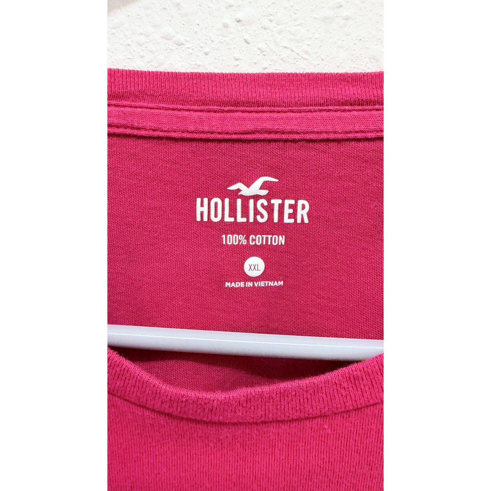 Hollister Men's XXL Red Short Sleeve Logo Crewneck T-Shirt Preowned