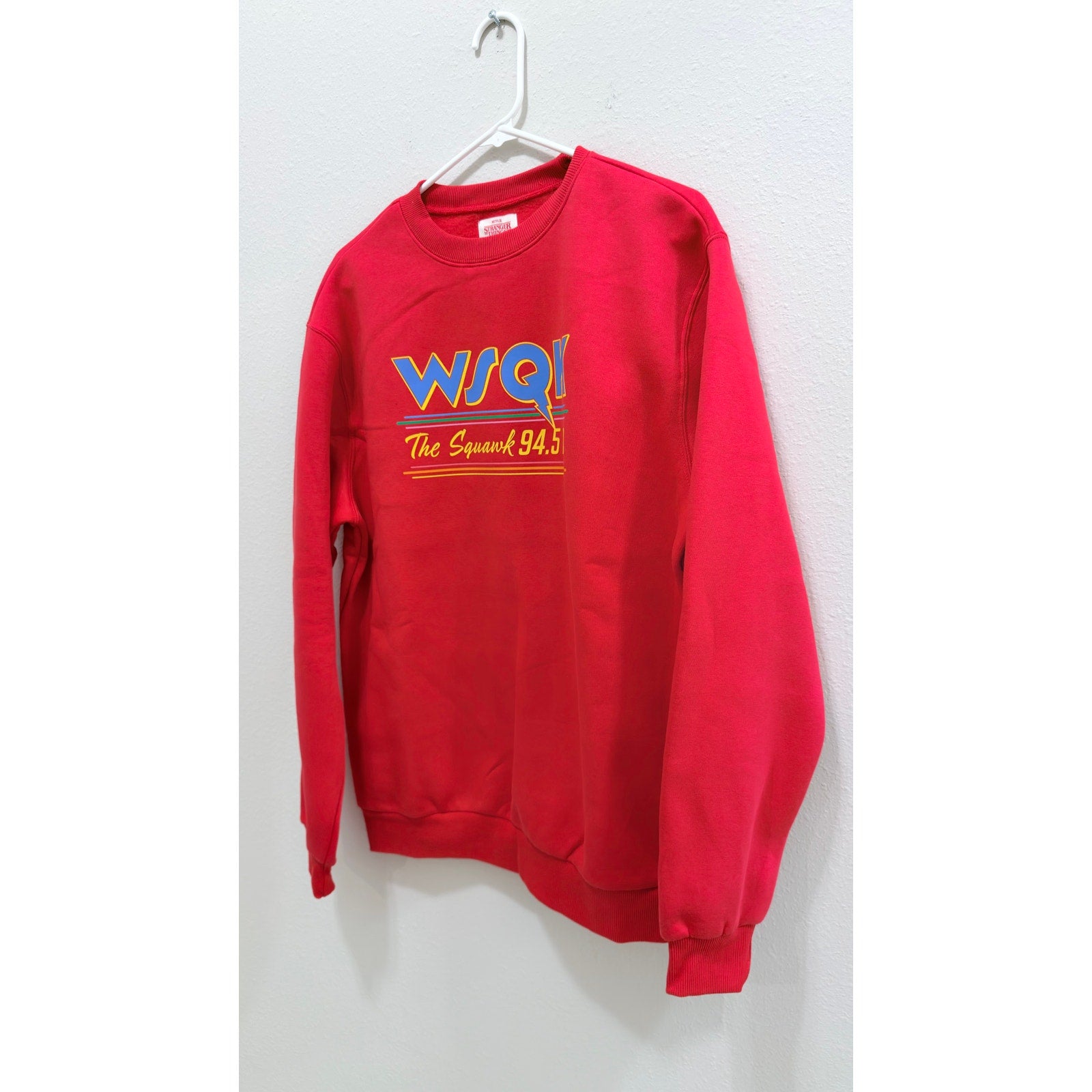NWT Netflix Stranger Things x Primark WSQK Radio Crewneck - Size M
