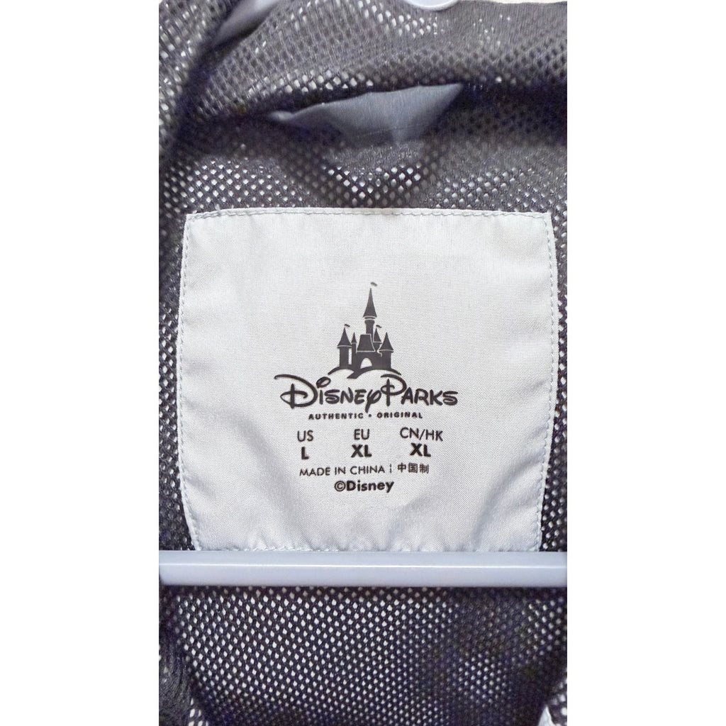 Disney Parks Disneyland Mickey Mouse Hooded Gray Windbreaker Jacket Large