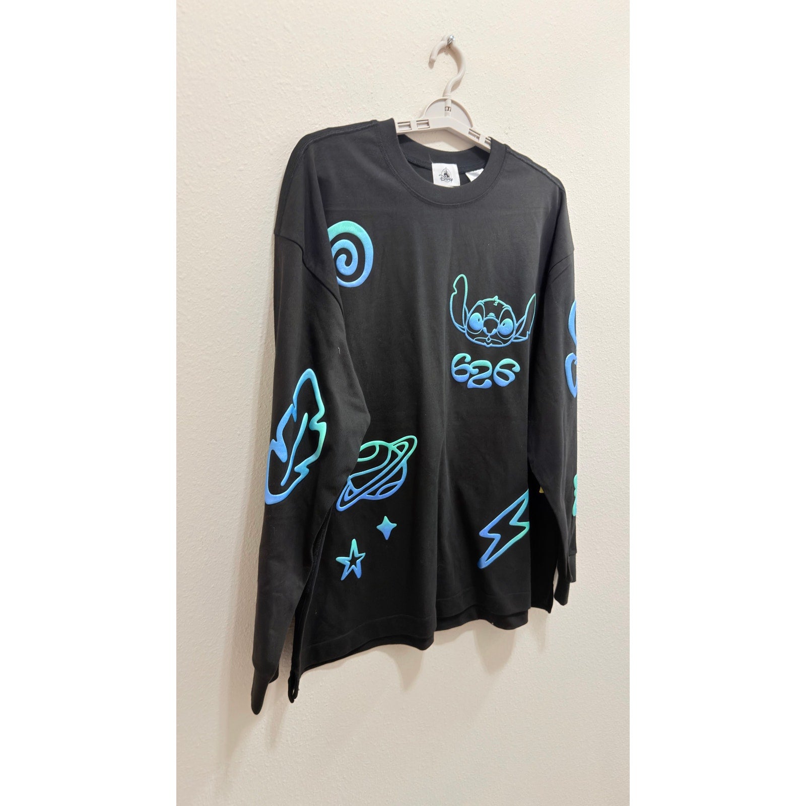 Disney Parks Stitch 626 Oversized Celebration Crew Top Adult Large NWT