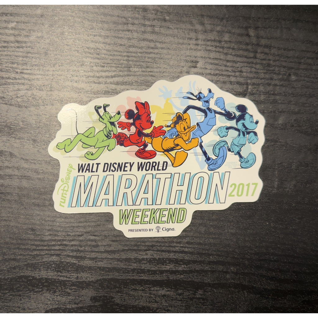 Disney Parks Walt Disney World Marathon Weekend 2017 Car Magnet NWOT