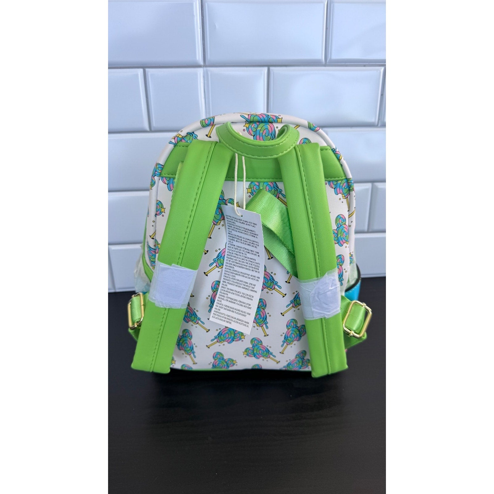 Disney Parks x Loungefly Eats Collection Mickey Lollipop Mini Backpack NWT