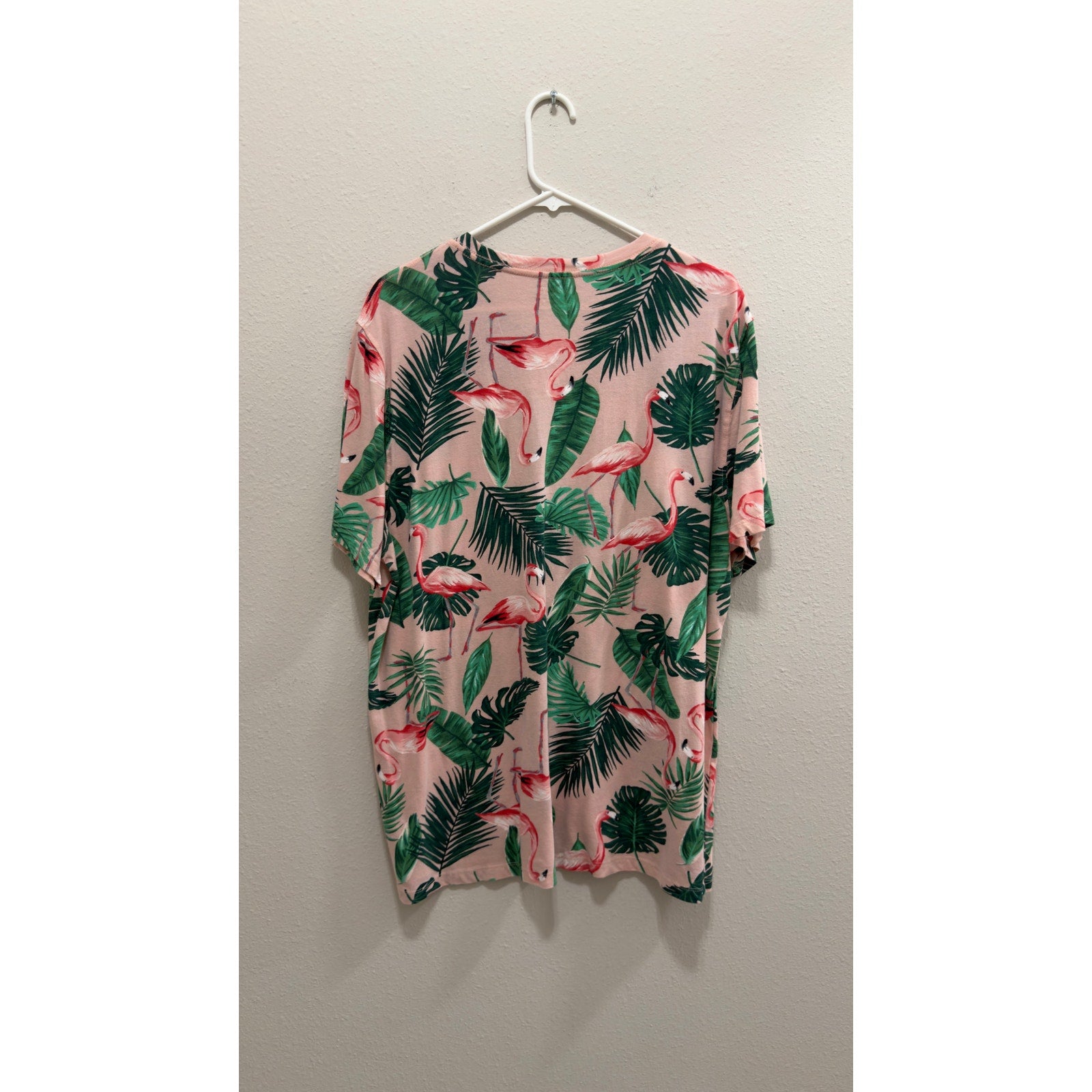 Old Navy Men's Flamingo Tropical Soft Washed Crewneck T-Shirt Size XL