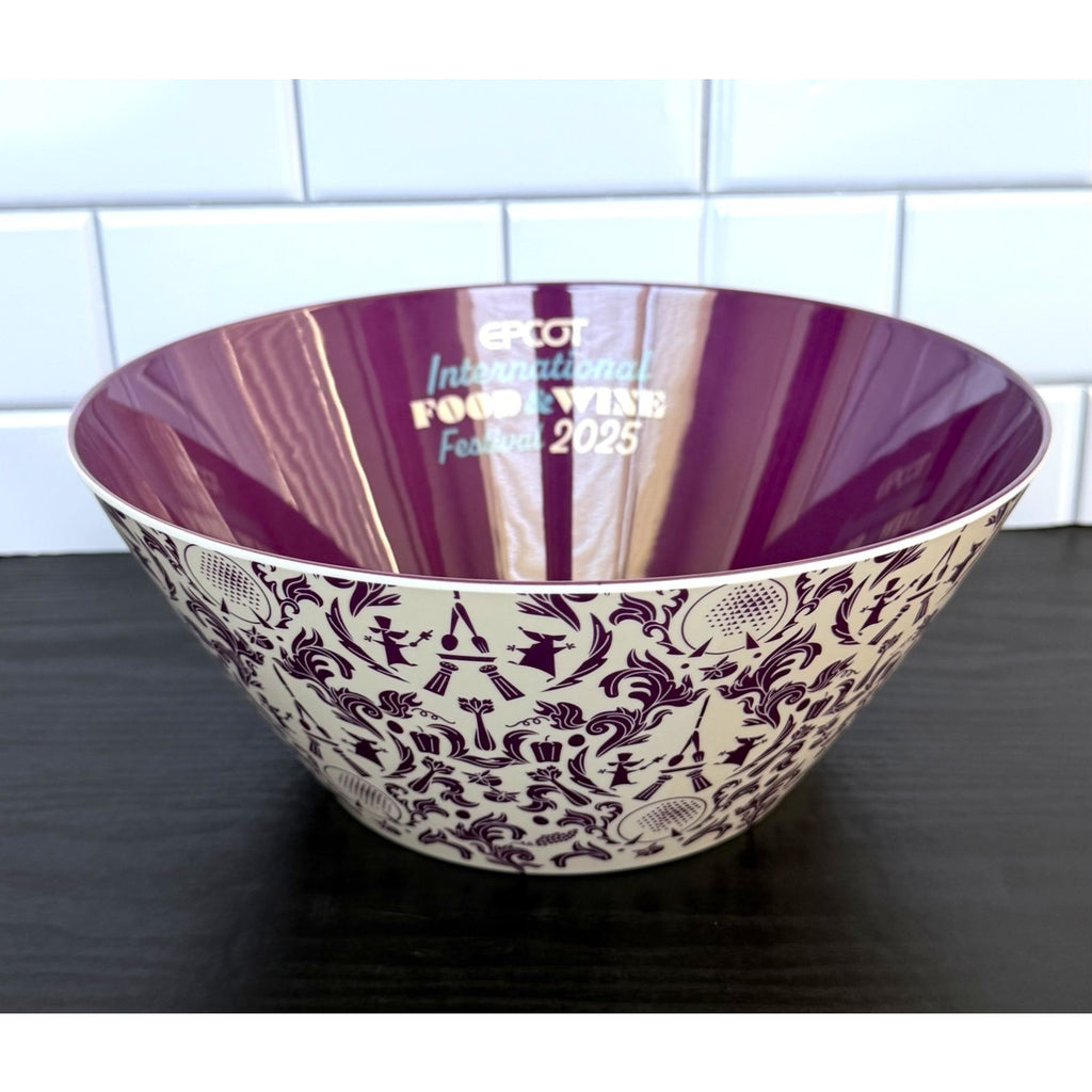 NEW Disney Parks Epcot Food & Wine 2025 Purple Serving Bowl Chef Remy