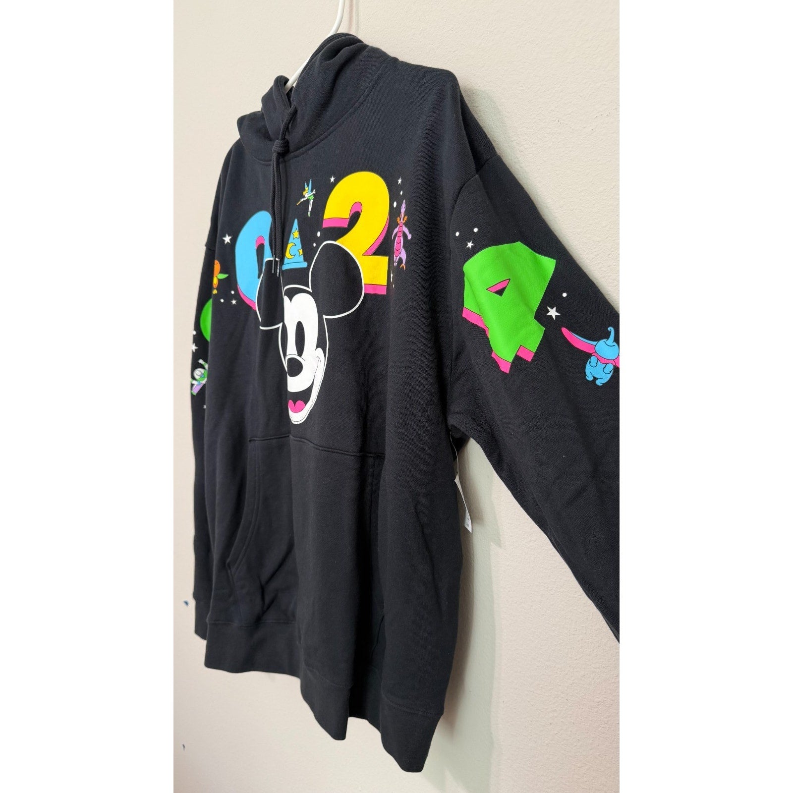 NWT Disney Parks WDW 2024 Mickey Mouse Hoodie Icons & Figment Adult Large