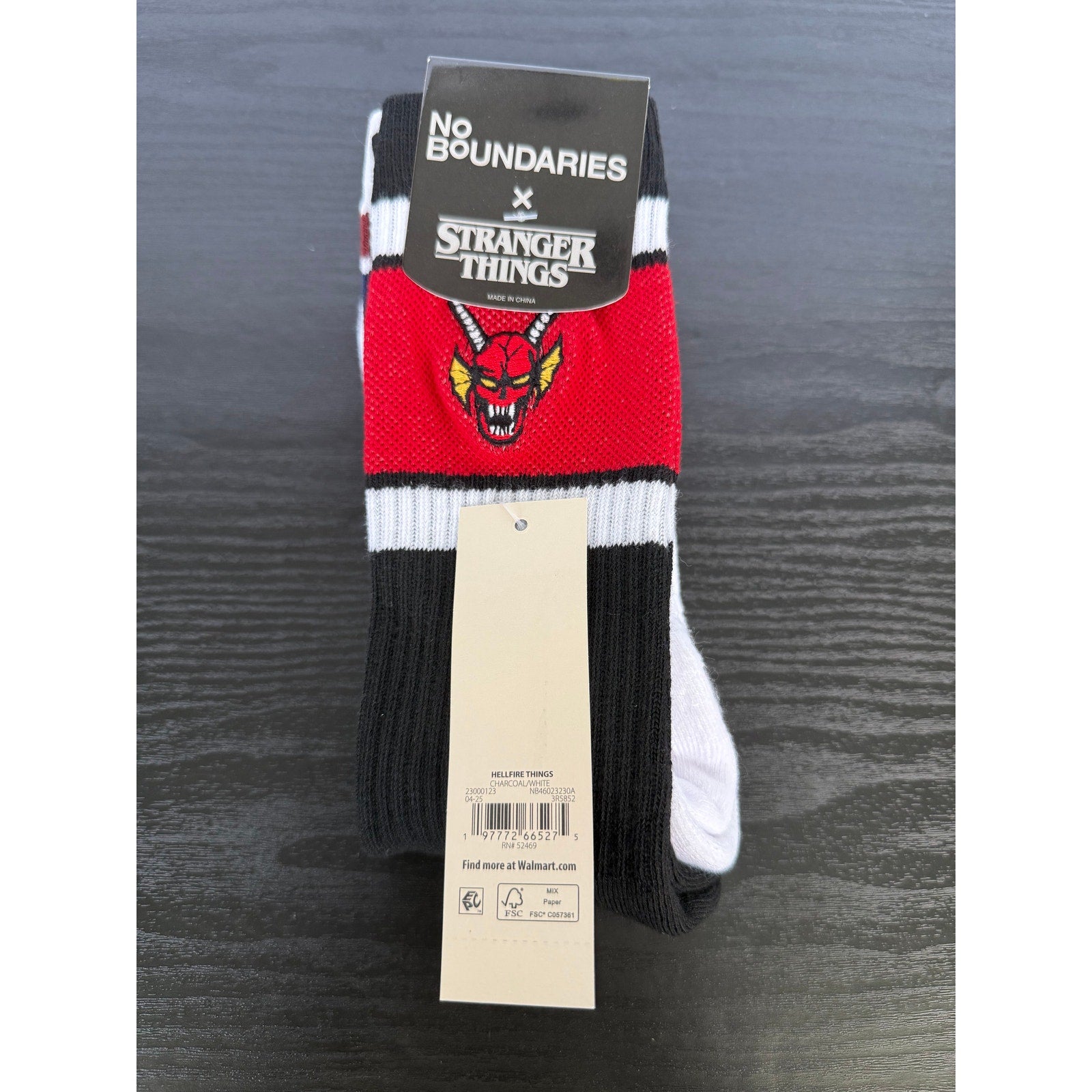 Netflix Stranger Things Hellfire Club Socks – 2-Pack NWT