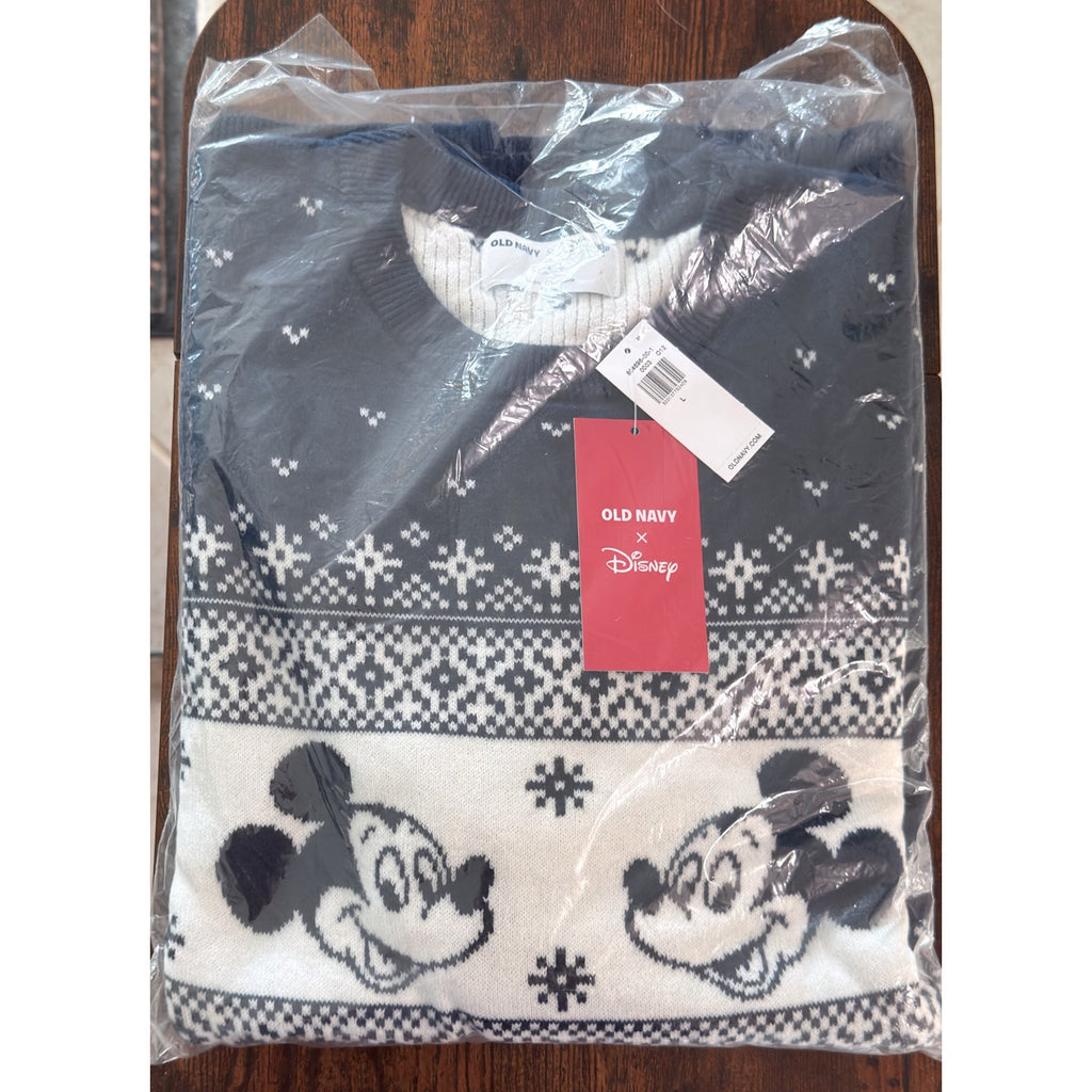 Old Navy x Disney Mickey Mouse Fair Isle Sweater – Men's Large – NWT