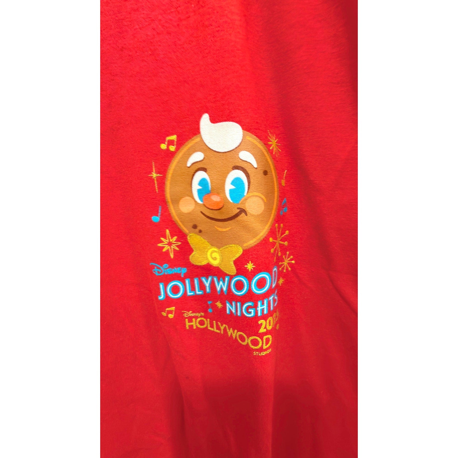 NWT Disney Jollywood Nights 2025 Ollie the Gingerbread Man Tee - X-Large