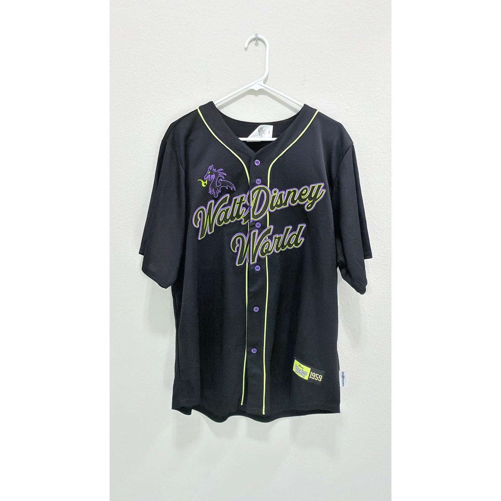 NWT Disney Maleficent Sleeping Beauty Baseball Jersey - Large