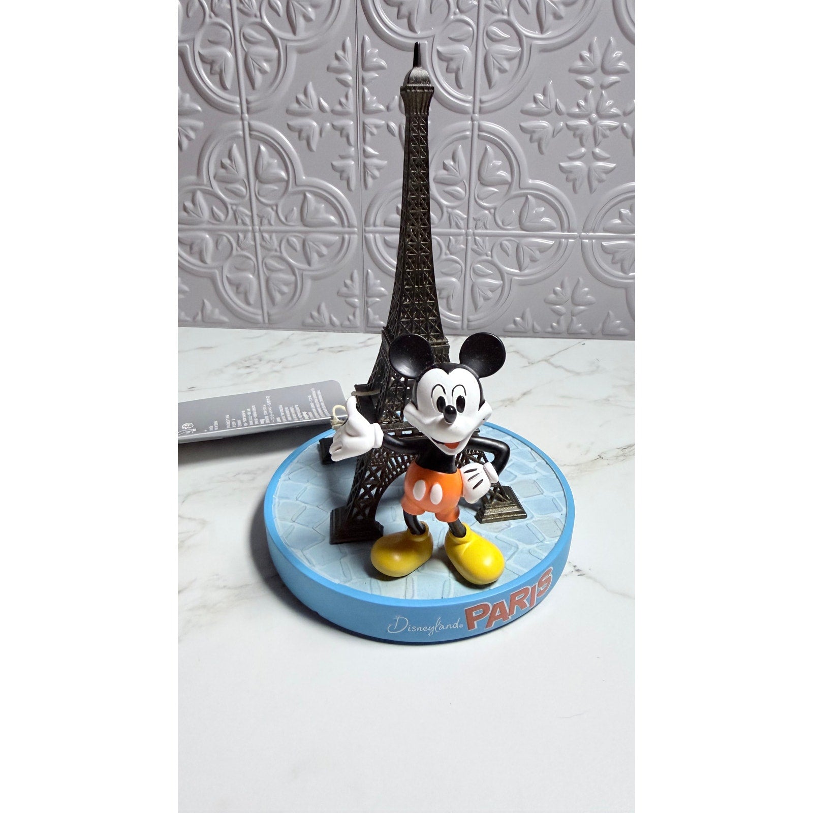 Disneyland Paris Mickey Mouse Eiffel Tower Figure Souvenir Collectible NEW