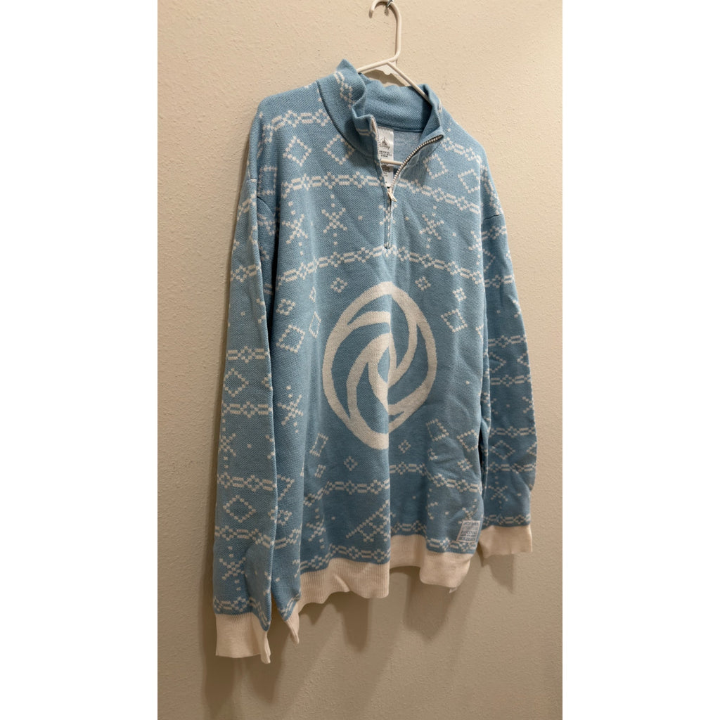Disney Epcot Festival of the Holidays 2025 Quarter-Zip Sweater Large NWT