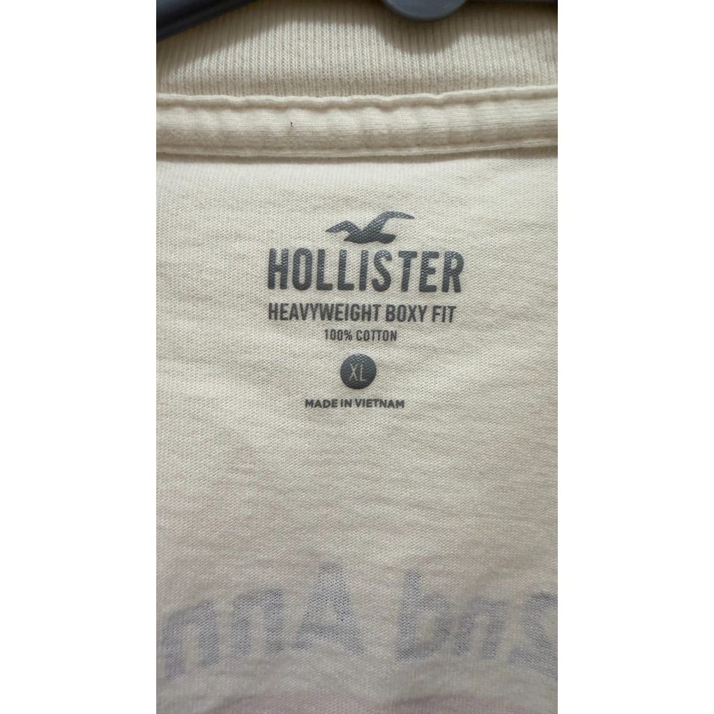 Hollister Men's Boxy Cut Heavyweight Coney Island T-shirt - Large - Preowned