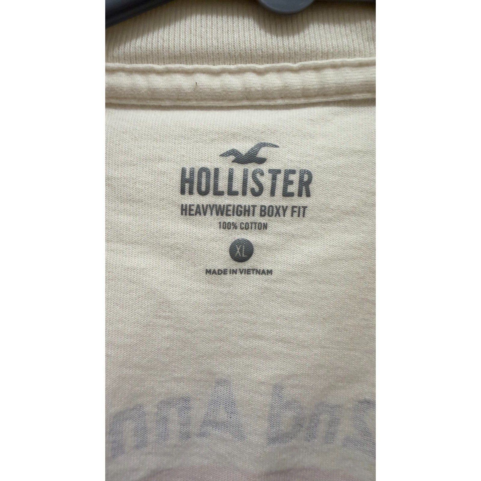 Hollister Men's Boxy Cut Heavyweight Coney Island T-shirt - Large - Preowned