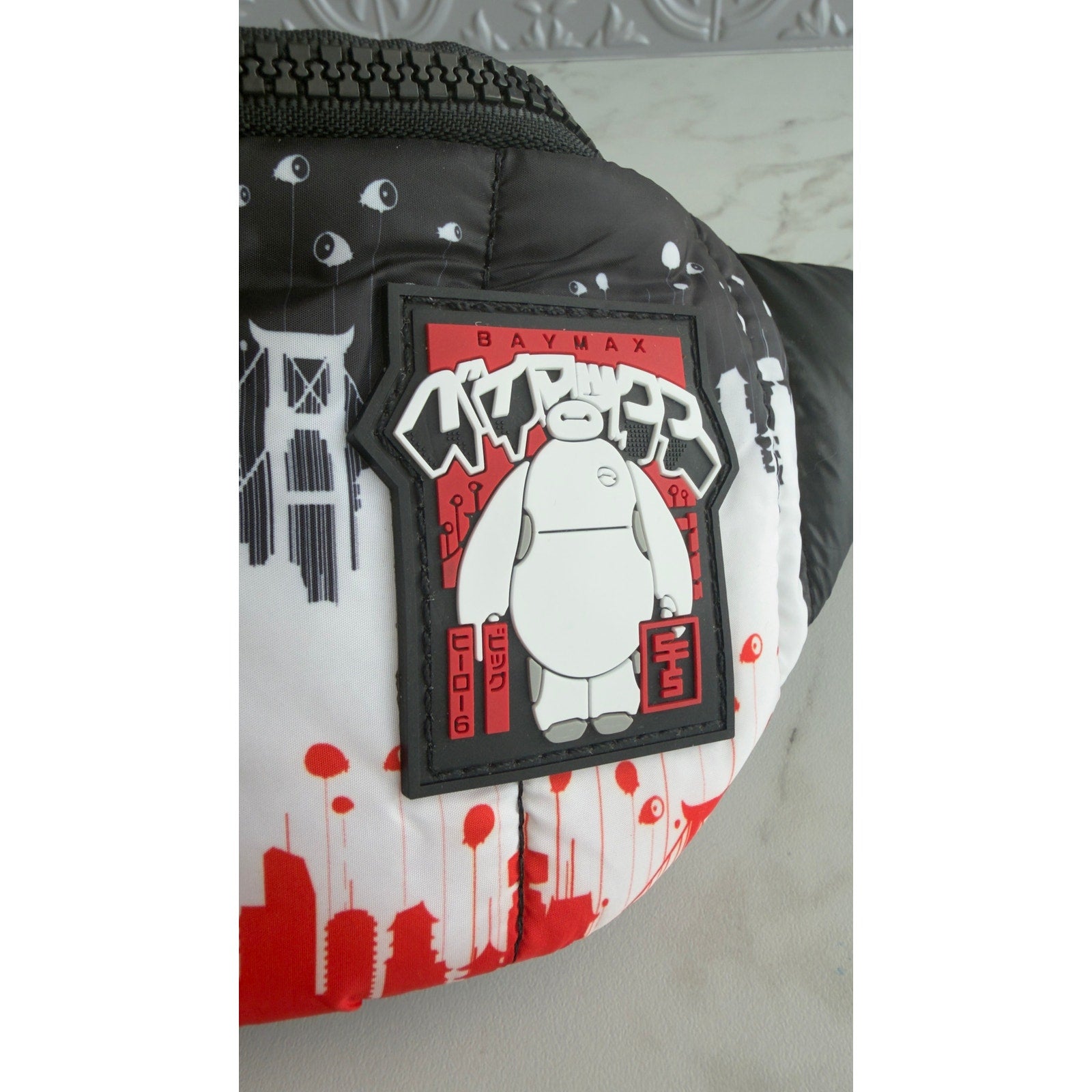 Disney Parks Big Hero 6 Baymax Puffy Belt Bag San Fransokyo Crossbody NWT