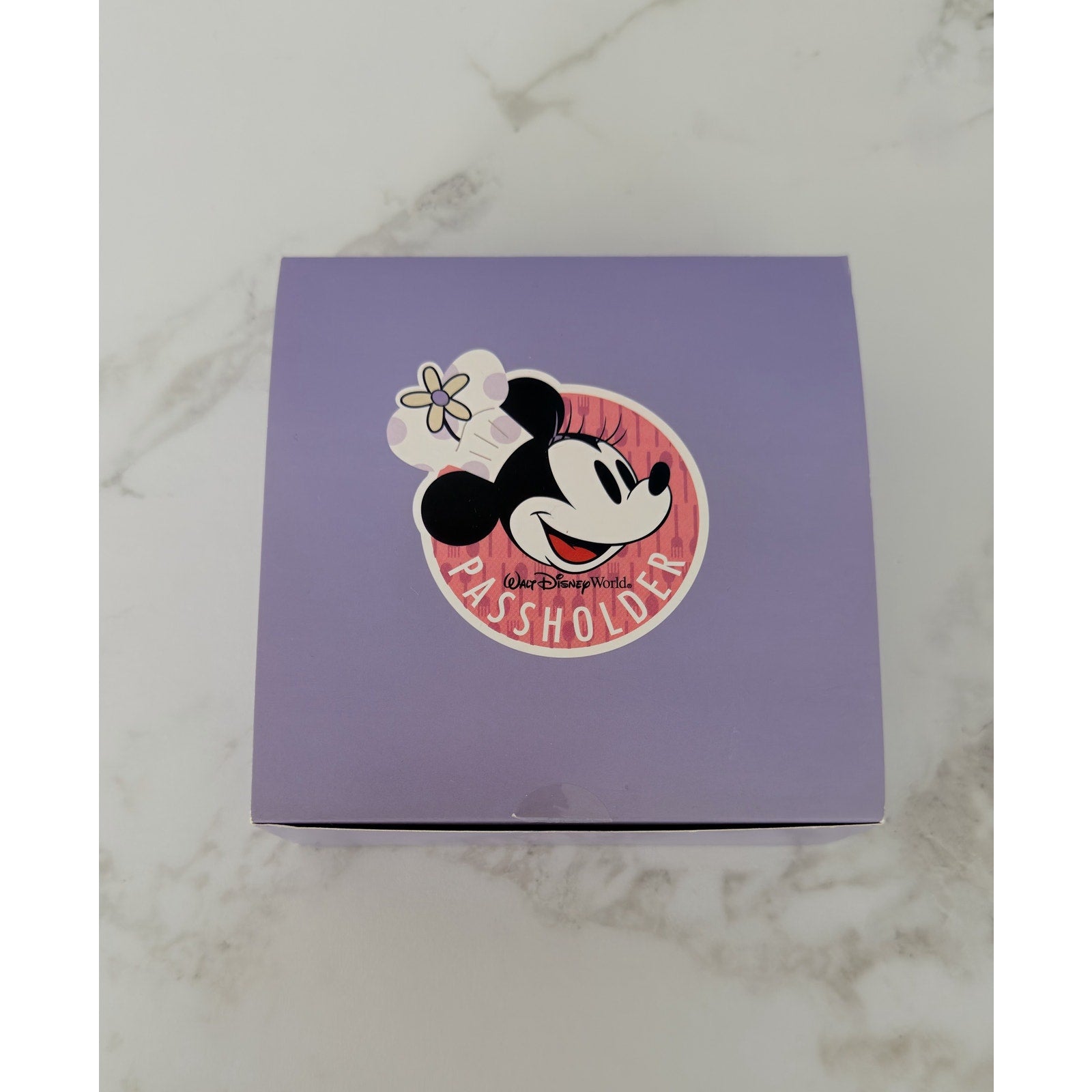 Walt Disney World Passholder 2019Food/Wine Minnie Mouse Wooden Coaster Set NIB