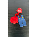 Universal Studios Super Nintendo World Mario Hat & Overalls Plush Keychain NEW