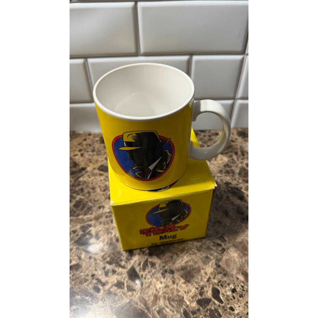 Dick Tracy 1990 Figural Coffee Mug Disney Applause with Box NEW