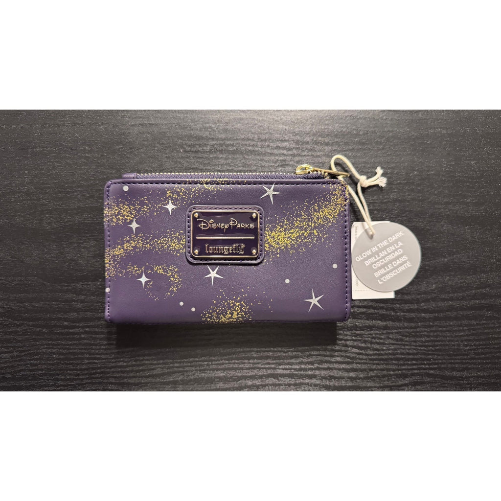Disney Wish Loungefly Mini Backpack Wallet & Sequin Ears NWT Glow Star Asha