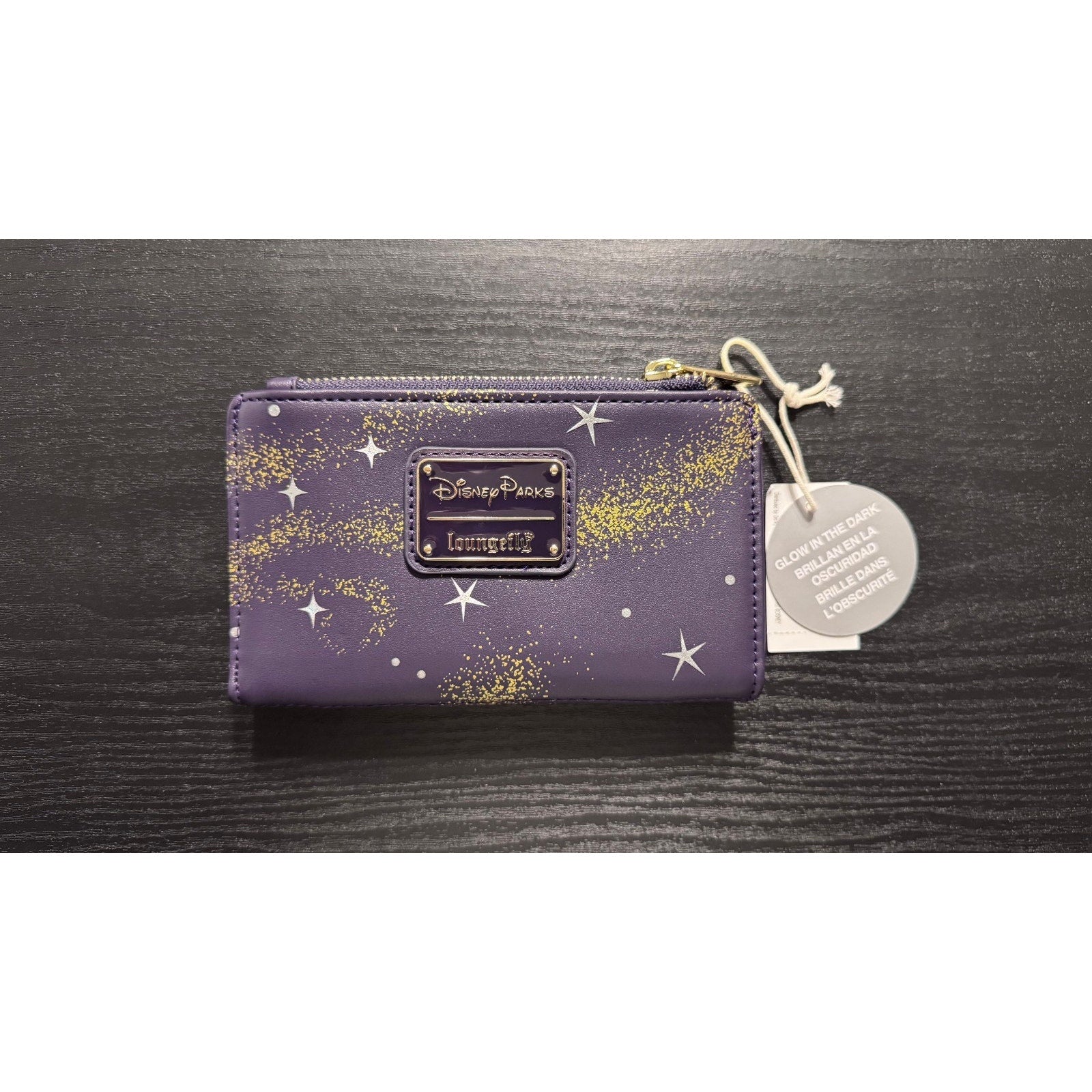 Disney Wish Loungefly Mini Backpack Wallet & Sequin Ears NWT Glow Star Asha