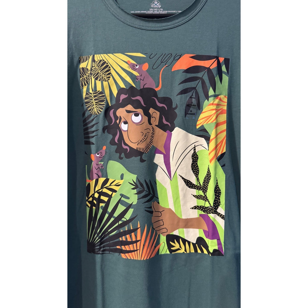 Disney Parks Encanto T-Shirt Bruno Graphic Tee Short Sleeve Size L Green New