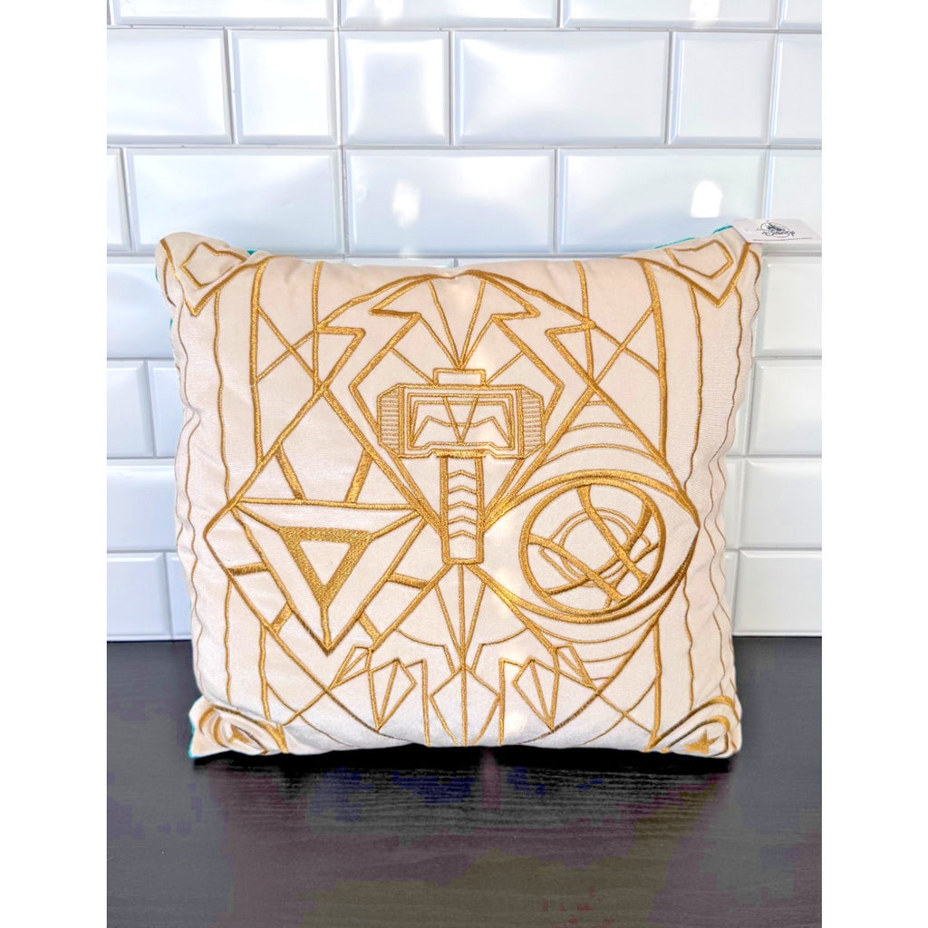Disney Parks Marvel Avengers Throw Pillow Embroidered Design | 14”x14"