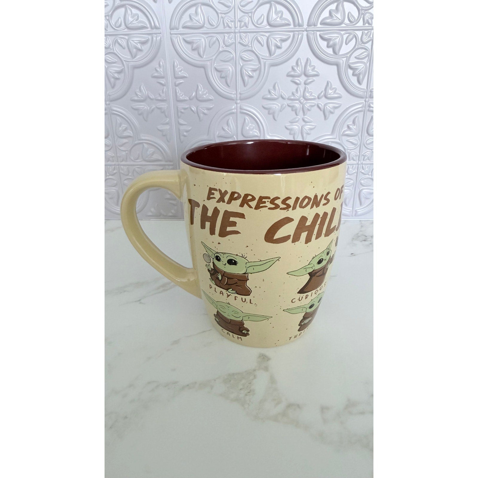 NEW Star Wars The Mandalorian Expressions of The Child 25 Oz Coffee Mug