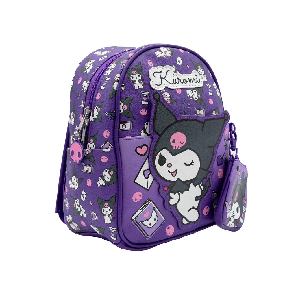NEW Kuromi 10.5" Mini Backpack with Coin Purse