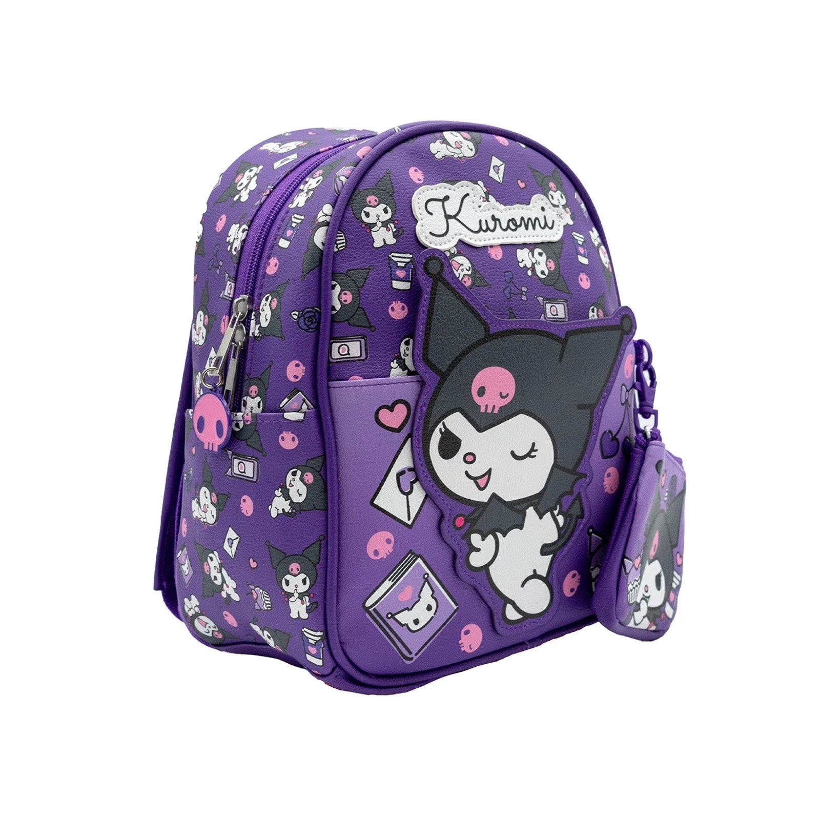 NEW Kuromi 10.5" Mini Backpack with Coin Purse
