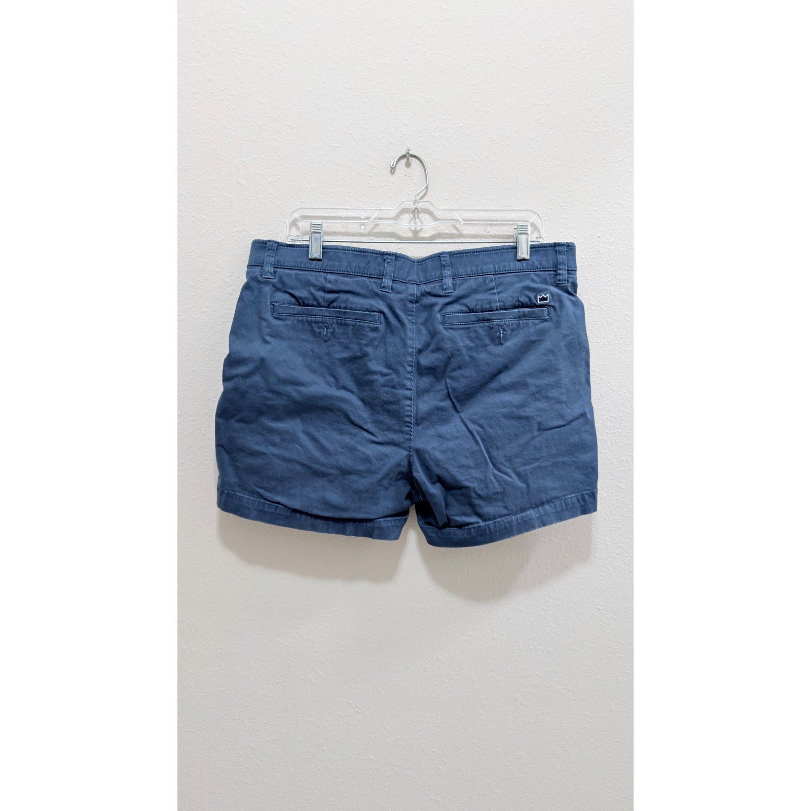 Crown & Ivy Men's Motion Flex Chino Shorts - Navy, Size 36 (Preowned)
