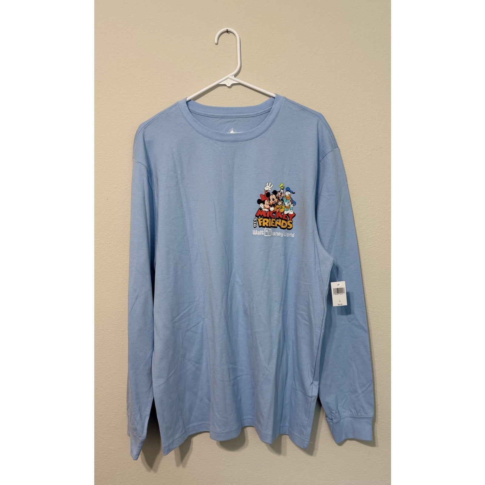 Disney Parks Mickey & Friends Long Sleeve T-Shirt - Adult Size Large