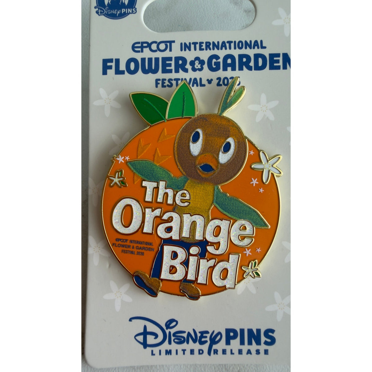 Disney Parks EPCOT Flower & Garden Festival 2026 Orange Bird Pin Limited NEW