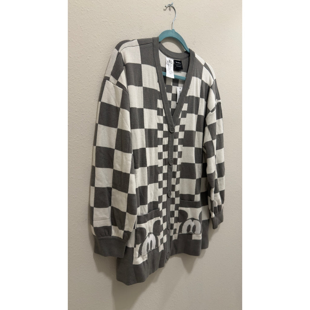 Disney Parks x Her Universe Mickey Mouse Checkered Cardigan NWT Large