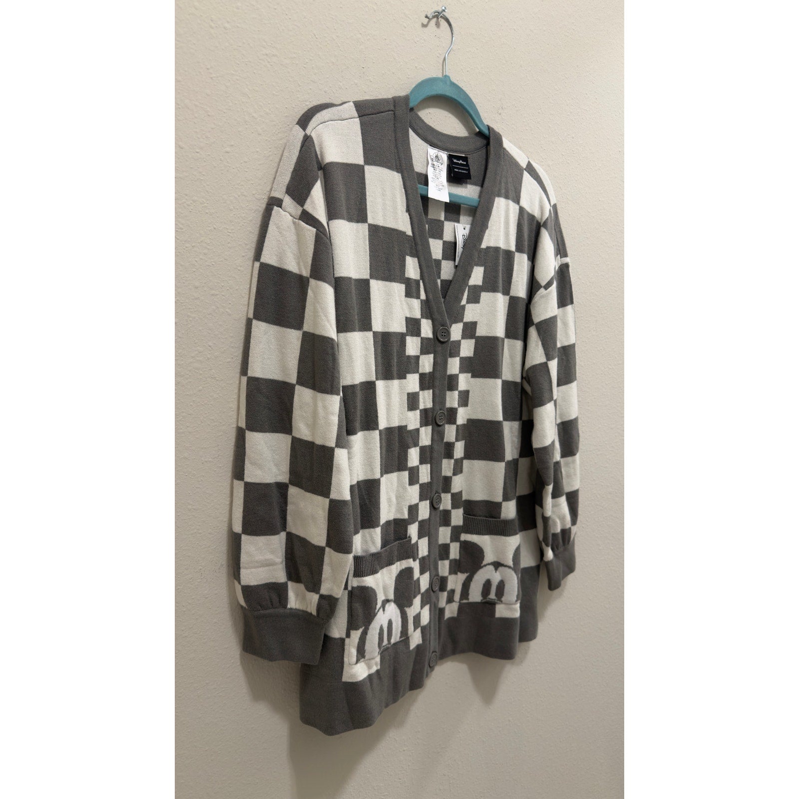 Disney Parks x Her Universe Mickey Mouse Checkered Cardigan NWT Large